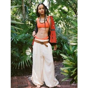 nwt urban outfitters out from under mila gauze jogger pant in ivory S $68